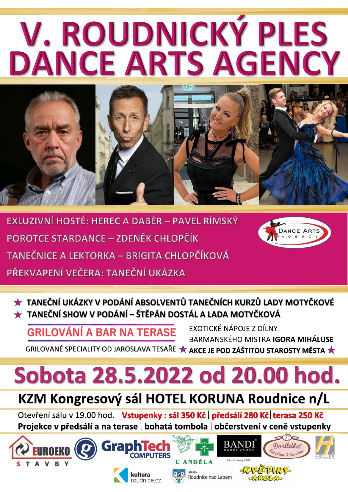 5. Roudnický ples DANCE ARTS AGENCY plakát